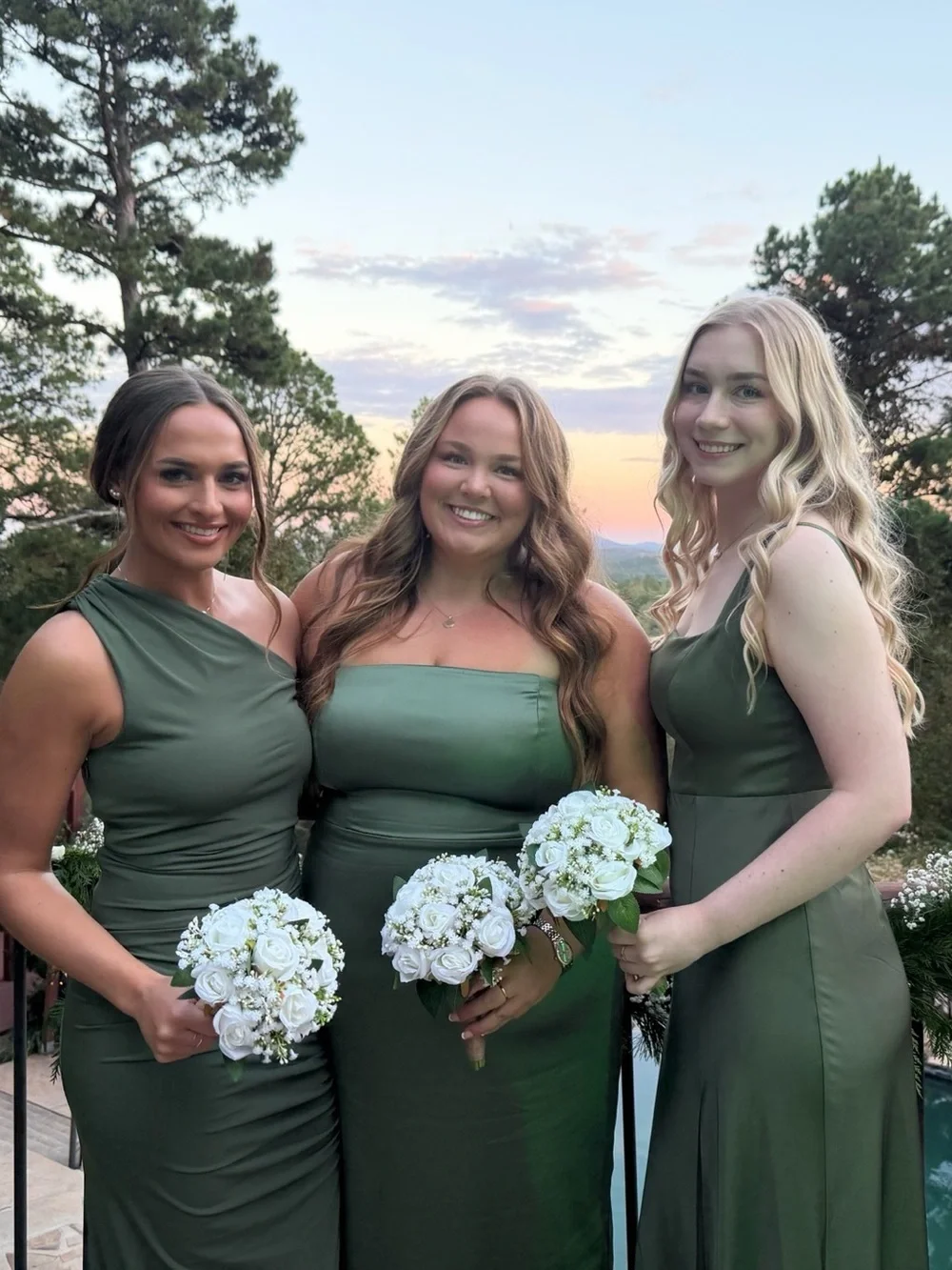 Abercrombie & Fitch Olive Formal Maxi Dress